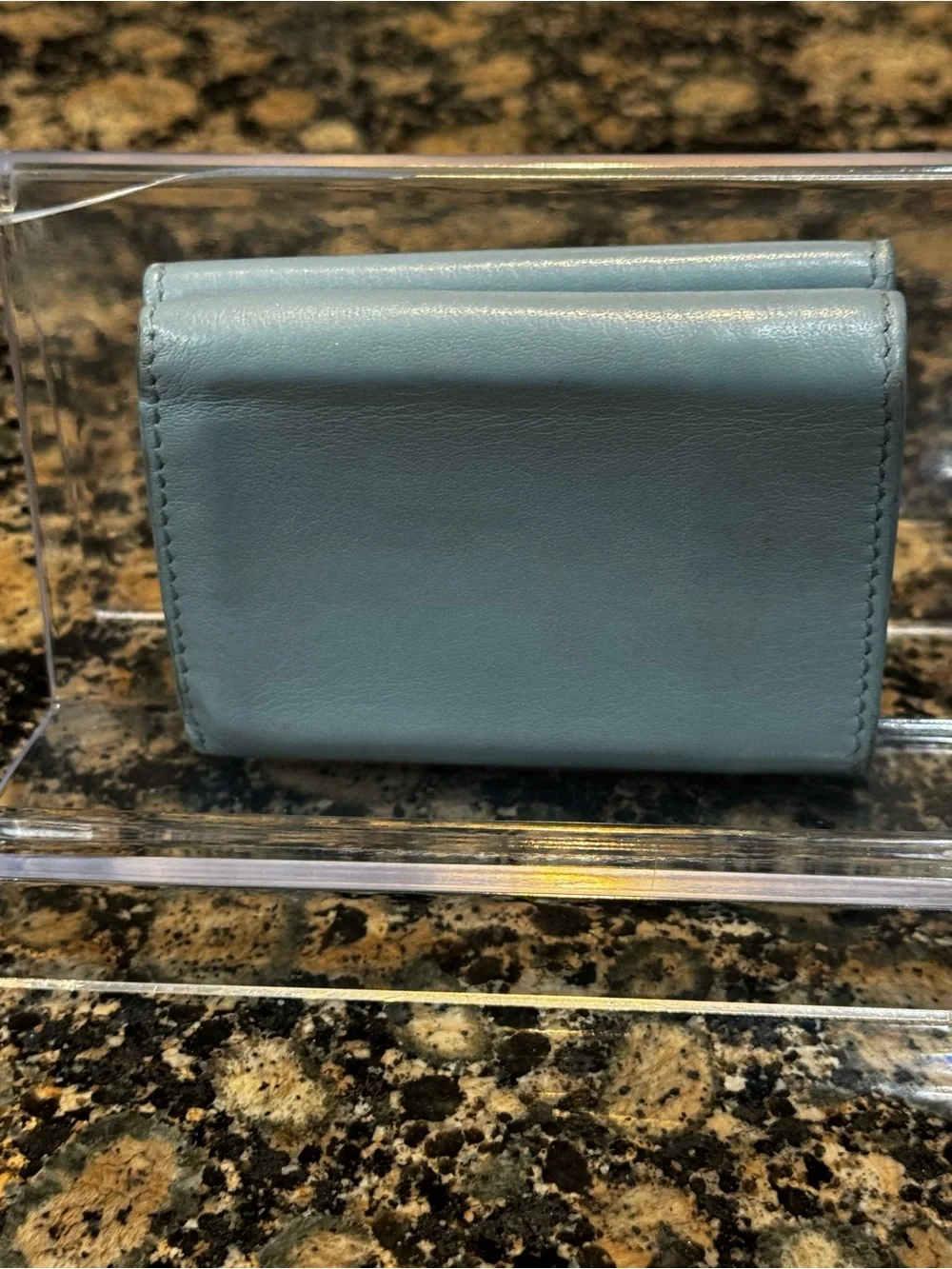 Balenciaga Light Blue Leather Envelope Card Case